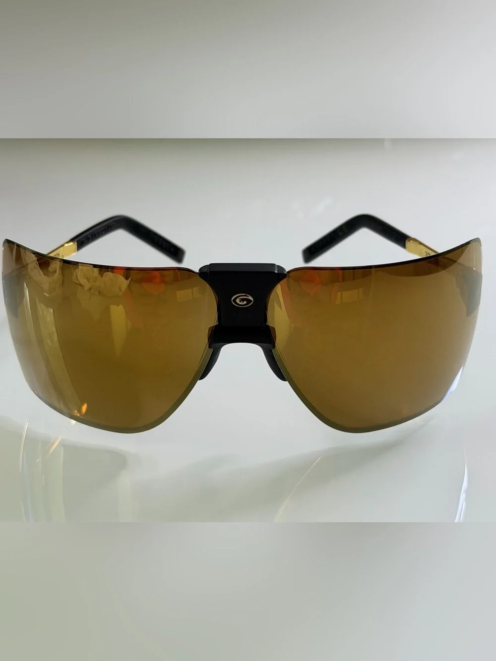 Gargoyles 2016 Limited Edition Shield Sunglasses 37 Golds Rare NWT